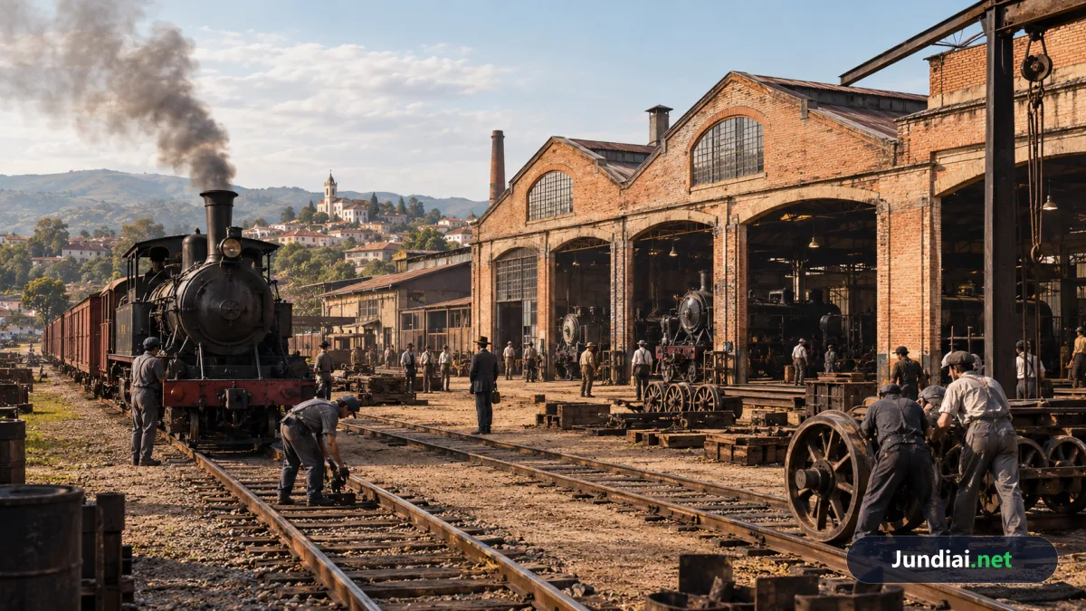 A ferrovia mudou Jundiaí — e as antigas oficinas revelam como
