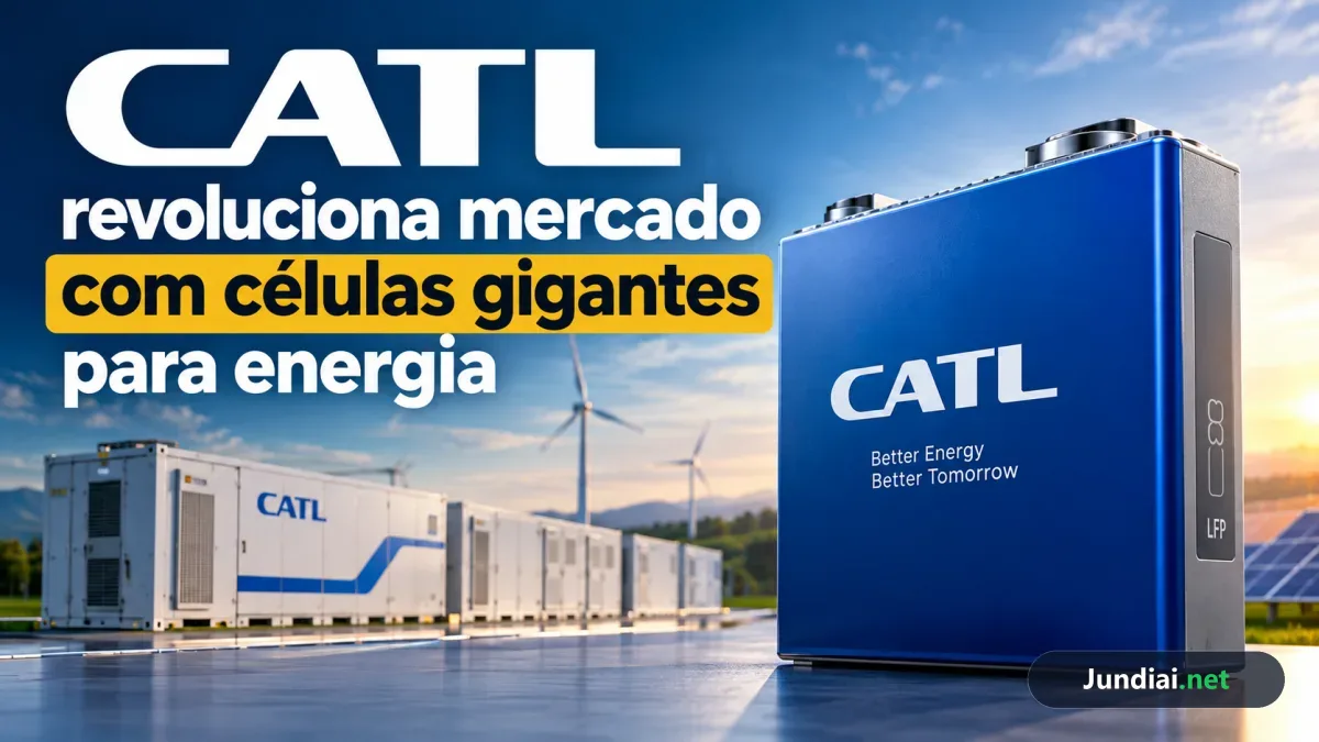CATL revoluciona mercado com células gigantes para energia